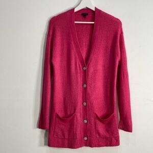Talbots Pink Sweater Cardigan Small Barbie Core